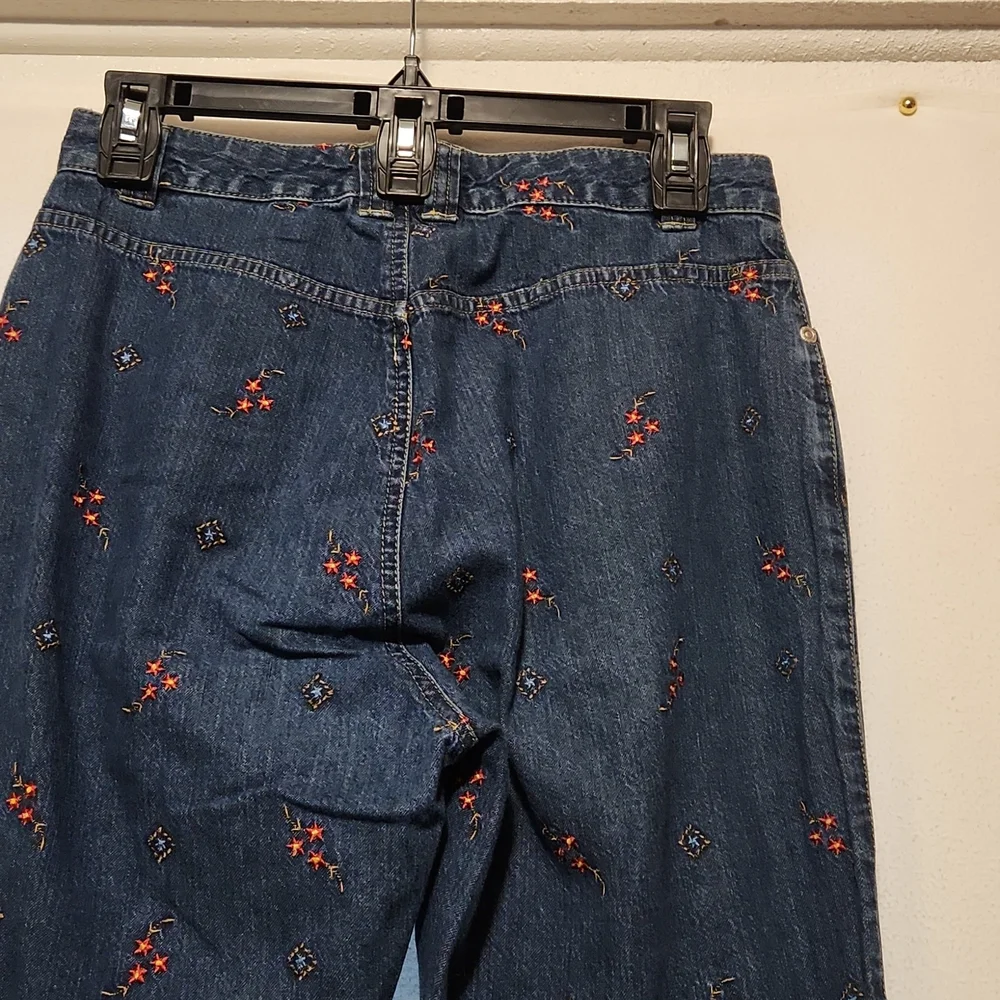 Vintage Liz Claiborne embroidered jeans - Picture 3 of 4